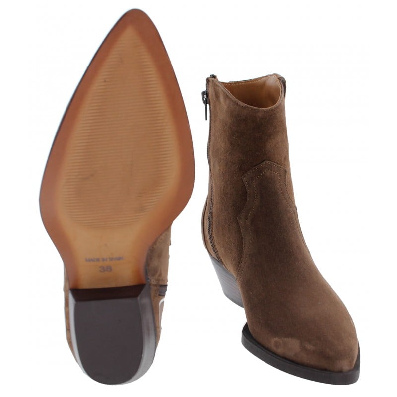 Alpe suede western ankle on sale boots